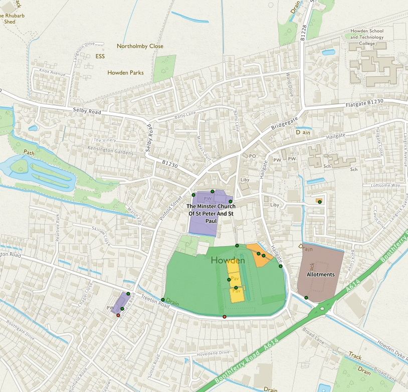 Howden Street Map