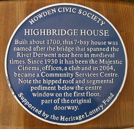 Highbridge House Blue Plaque